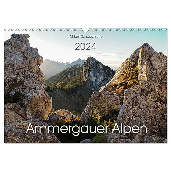 Ammergauer Alpen (Wandkalender 2024 DIN A3 quer), CALVENDO Monatskalender, Fotografin Miriam Schwarzfischer