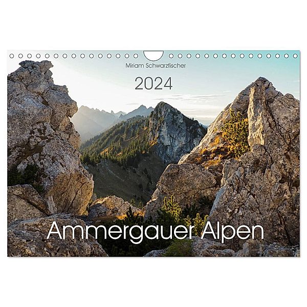 Ammergauer Alpen (Wandkalender 2024 DIN A4 quer), CALVENDO Monatskalender, Fotografin Miriam Schwarzfischer