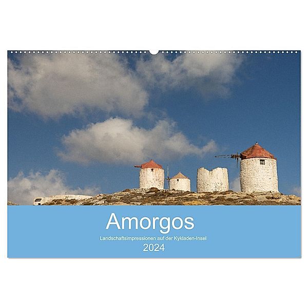 Amorgos - Kykladenimpressionen (Wandkalender 2024 DIN A2 quer), CALVENDO Monatskalender, Winfried Rusch