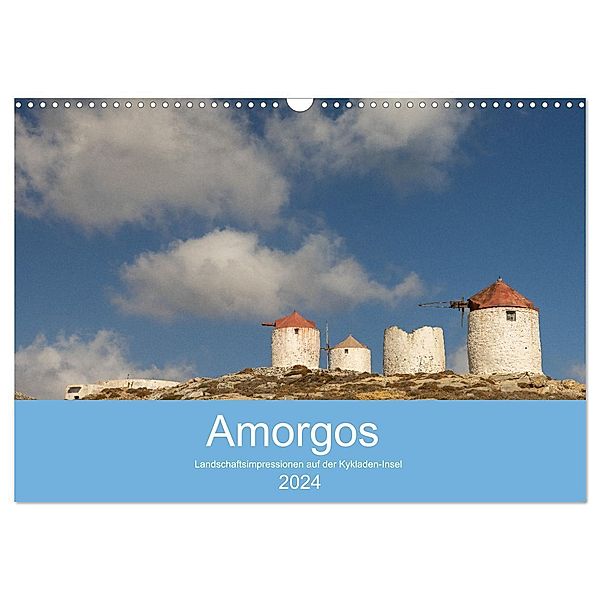 Amorgos - Kykladenimpressionen (Wandkalender 2024 DIN A3 quer), CALVENDO Monatskalender, Winfried Rusch