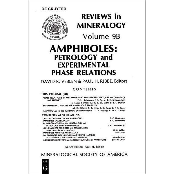 Amphiboles / Reviews in Mineralogy and Geochemistry Bd.9B