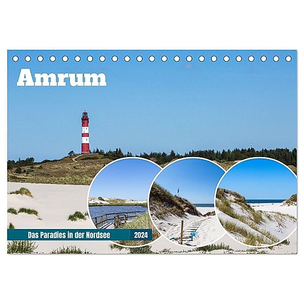 Amrum - Das Paradies in der Nordsee (Tischkalender 2024 DIN A5 quer), CALVENDO Monatskalender, Thorsten Kleinfeld
