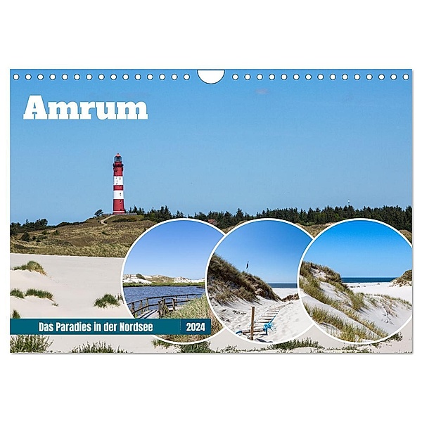 Amrum - Das Paradies in der Nordsee (Wandkalender 2024 DIN A4 quer), CALVENDO Monatskalender, Thorsten Kleinfeld