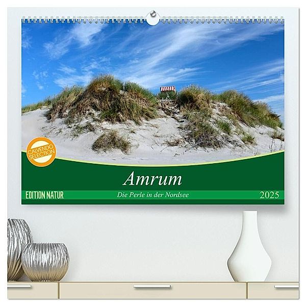 Amrum, die Perle in der Nordsee (hochwertiger Premium Wandkalender 2025 DIN A2 quer), Kunstdruck in Hochglanz, Calvendo, Matthias Klenke
