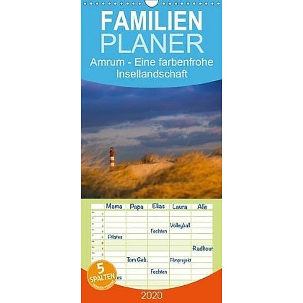 Amrum - Eine farbenfrohe Insellandschaft - Familienplaner hoch (Wandkalender 2020 , 21 cm x 45 cm, hoch), Silke Koch - Siko-Fotomomente.de