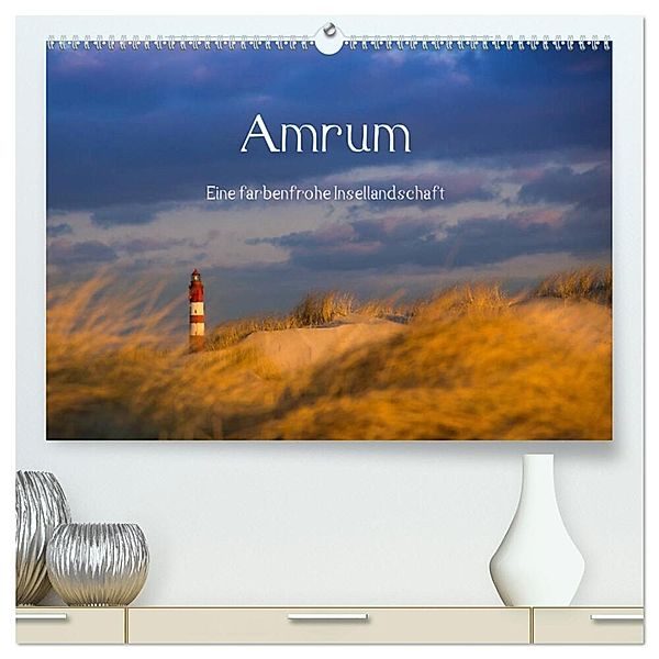 Amrum - Eine farbenfrohe Insellandschaft (hochwertiger Premium Wandkalender 2024 DIN A2 quer), Kunstdruck in Hochglanz, Silke Koch - Siko-Fotomomente.de