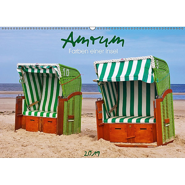 Amrum - Farben einer Insel (Wandkalender 2019 DIN A2 quer), Angela Dölling