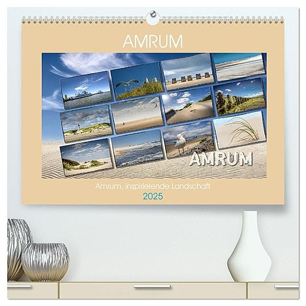 Amrum, inspirierende Landschaft (hochwertiger Premium Wandkalender 2025 DIN A2 quer), Kunstdruck in Hochglanz, Calvendo, Dieter Gödecke