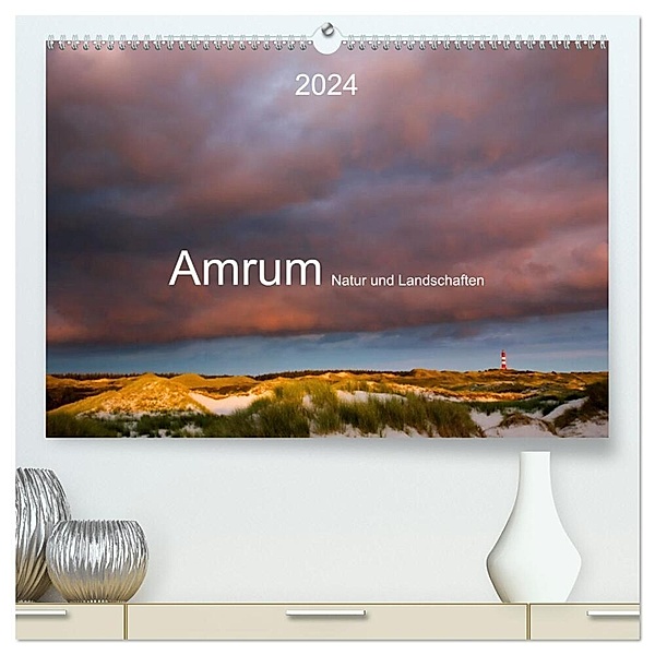 Amrum. Natur und Landschaften (hochwertiger Premium Wandkalender 2024 DIN A2 quer), Kunstdruck in Hochglanz, Lucyna Koch