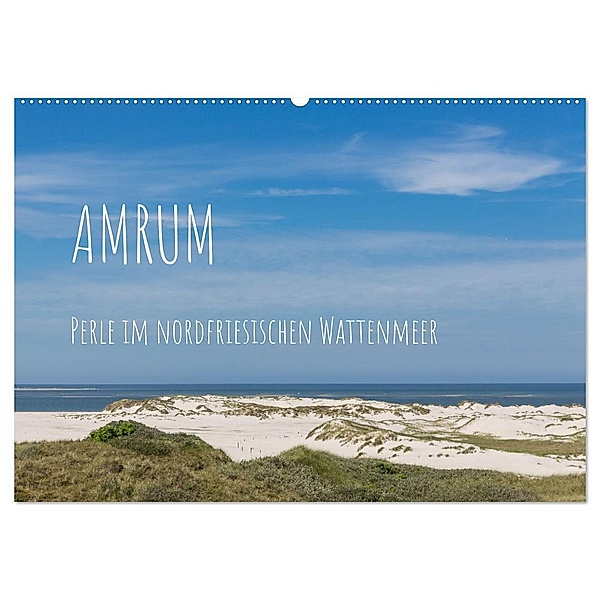 Amrum - Perle im nordfriesischen Wattenmeer (Wandkalender 2024 DIN A2 quer), CALVENDO Monatskalender, Sandra Simone Flach