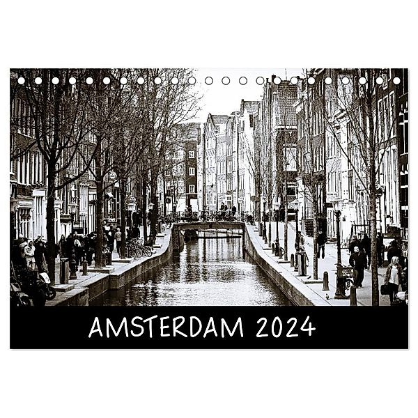 Amsterdam 2024 (Tischkalender 2024 DIN A5 quer), CALVENDO Monatskalender, Alex Wenz Fotografie