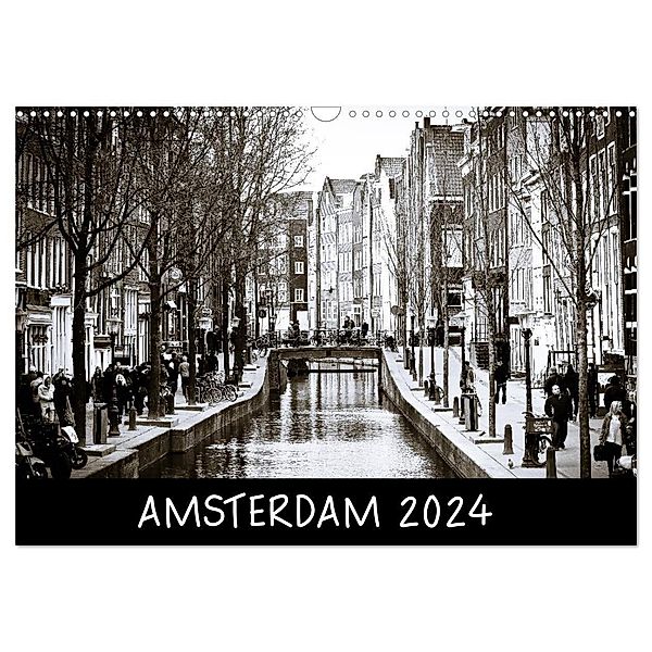 Amsterdam 2024 (Wandkalender 2024 DIN A3 quer), CALVENDO Monatskalender, Alex Wenz Fotografie