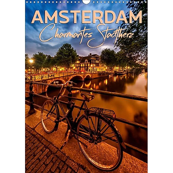 AMSTERDAM Charmantes Stadtherz (Wandkalender 2021 DIN A3 hoch), Melanie Viola