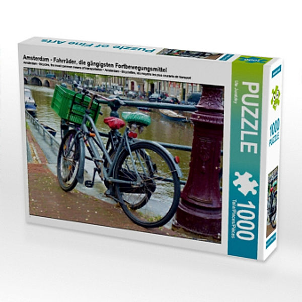 Amsterdam - Fahrräder, die gängigsten Fortbewegungsmittel (Puzzle), Ute Juretzky