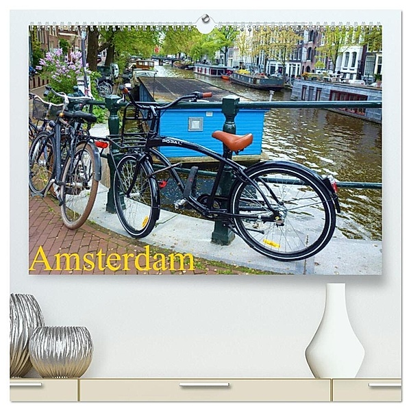 Amsterdam (hochwertiger Premium Wandkalender 2024 DIN A2 quer), Kunstdruck in Hochglanz, Ute Juretzky