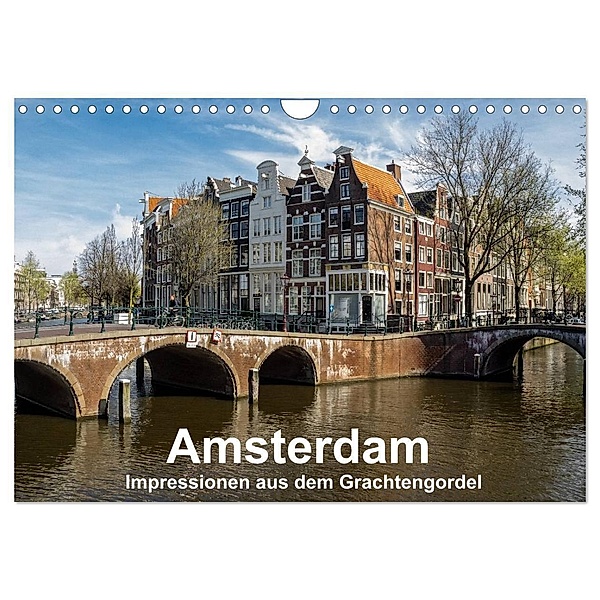 Amsterdam - Impressionen aus dem Grachtengordel (Wandkalender 2024 DIN A4 quer), CALVENDO Monatskalender, Thomas Seethaler