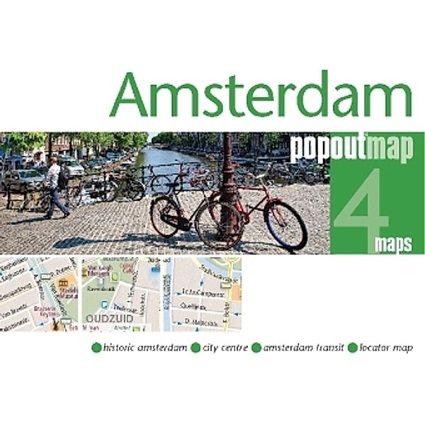 Amsterdam PopOut Map, 4 maps