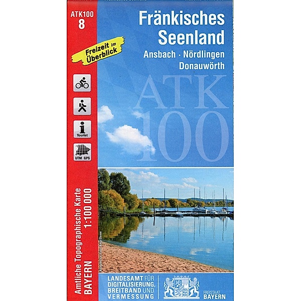 Amtliche Topographische Karte Bayern Fränkisches Seenland