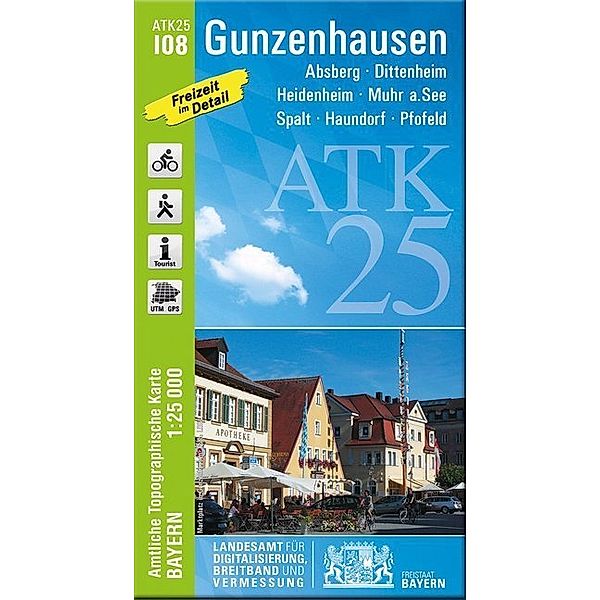 Amtliche Topographische Karte Bayern Gunzenhausen, Breitband und Vermessung, Bayern, Landesamt für Digitalisierung