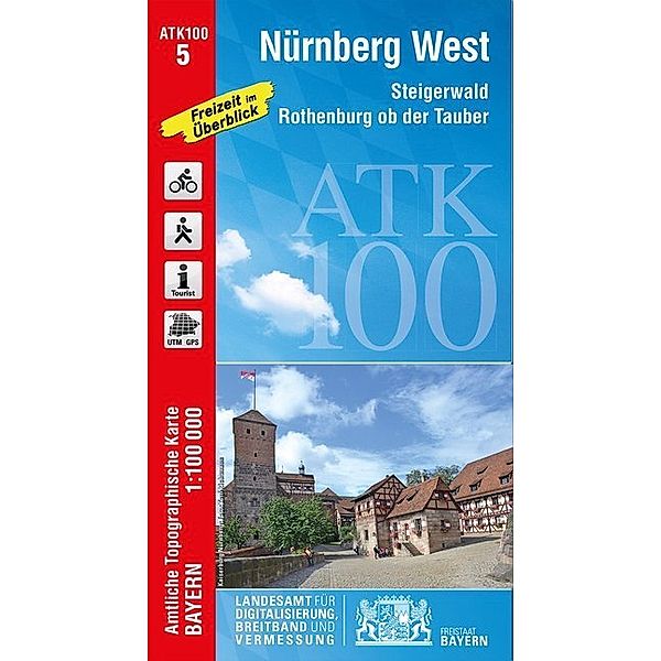 Amtliche Topographische Karte Bayern Nürnberg West, Breitband und Vermessung, Bayern Landesamt für Digitalisierung