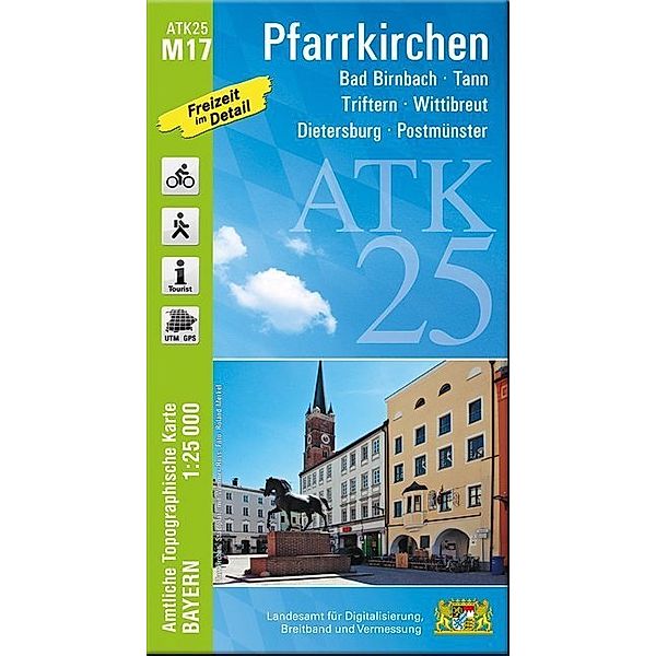 Amtliche Topographische Karte Bayern Pfarrkirchen, Breitband und Vermessung, Bayern, Landesamt für Digitalisierung