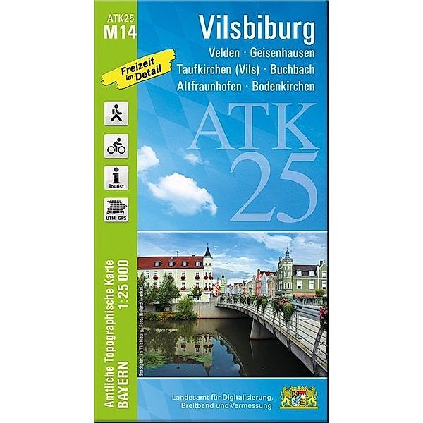 Amtliche Topographische Karte Bayern Vilsbiburg, Breitband und Vermessung, Bayern Landesamt für Digitalisierung