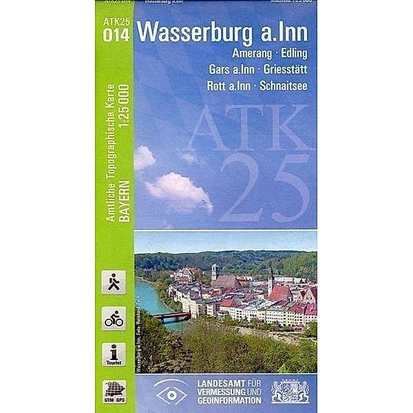 Amtliche Topographische Karte Bayern Wasserburg a.Inn, Breitband und Vermessung, Bayern Landesamt für Digitalisierung