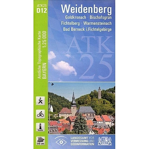 Amtliche Topographische Karte Bayern Weidenberg, Breitband und Vermessung, Bayern Landesamt für Digitalisierung
