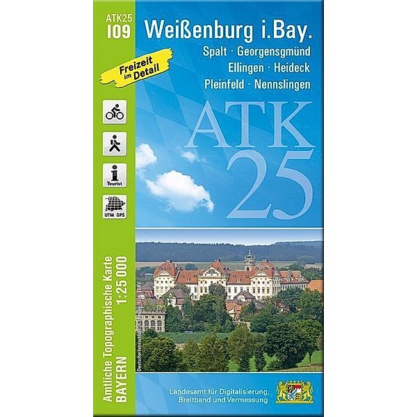 Amtliche Topographische Karte Bayern Weissenburg i. Bay., Breitband und Vermessung, Bayern, Landesamt für Digitalisierung