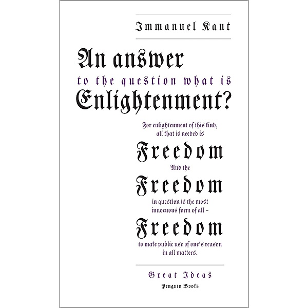 An Answer to the Question: 'What is Enlightenment?' / Penguin Great Ideas, Immanuel Kant