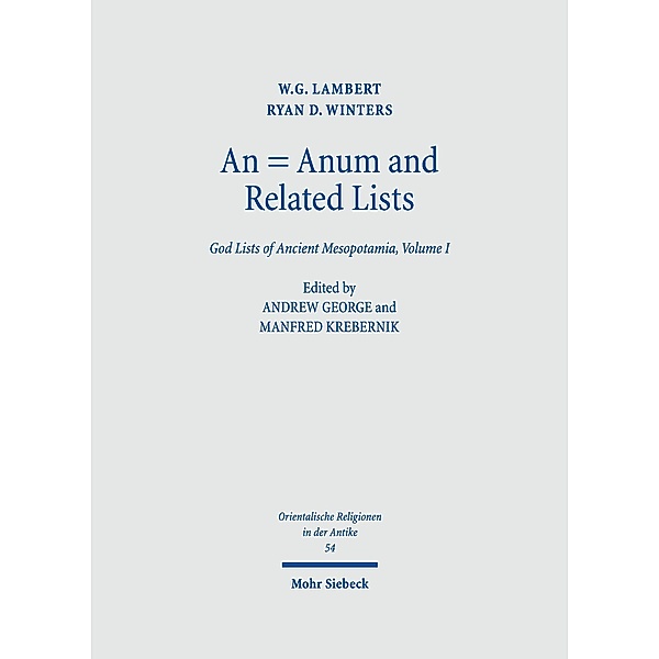An = Anum and Related Lists, W. G. Lambert, Ryan D. Winters