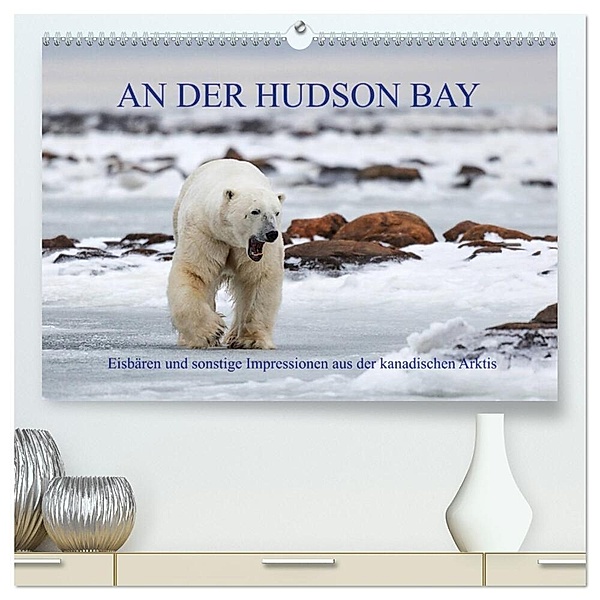 AN DER HUDSON BAY (hochwertiger Premium Wandkalender 2025 DIN A2 quer), Kunstdruck in Hochglanz, Calvendo, Michele Junio