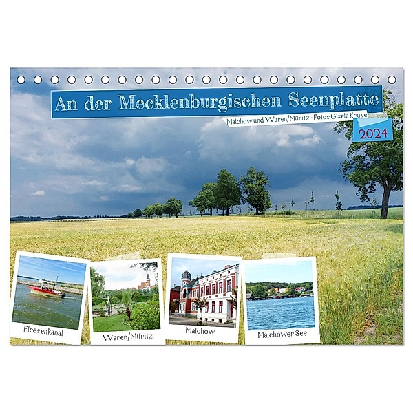 An der Mecklenburgischen Seenplatte Malchow und Waren/Müritz (Tischkalender 2024 DIN A5 quer), CALVENDO Monatskalender, Gisela Kruse