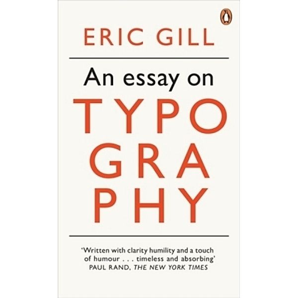 An Essay on Typography, Eric Gill