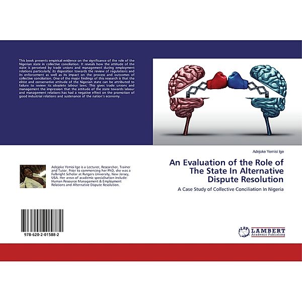 An Evaluation of the Role of The State In Alternative Dispute Resolution, Adejoke Yemisi Ige