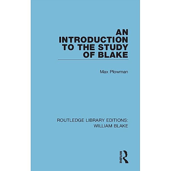 An Introduction to the Study of Blake, Max Plowman