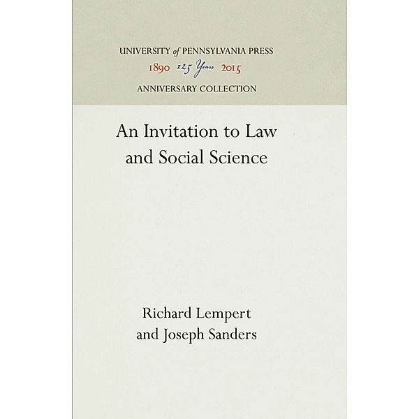 An Invitation to Law and Social Science, Richard Lempert, Joseph Sanders