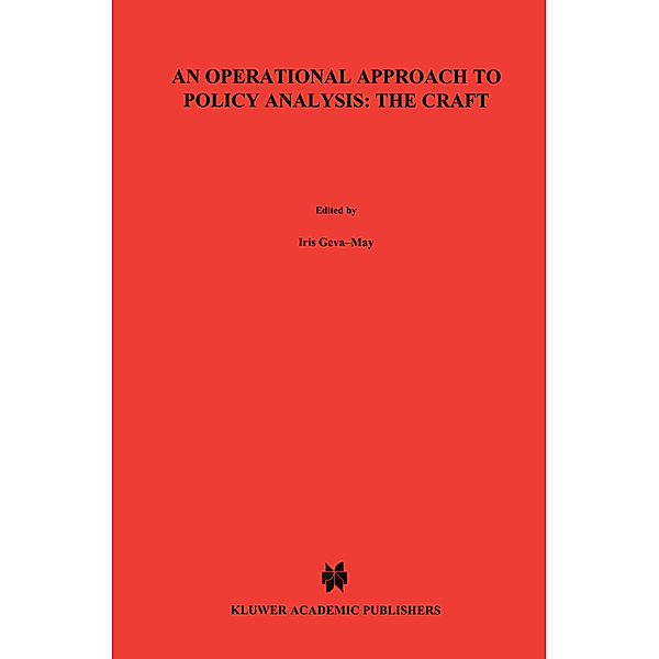 An Operational Approach to Policy Analysis: The Craft, Iris Geva-May