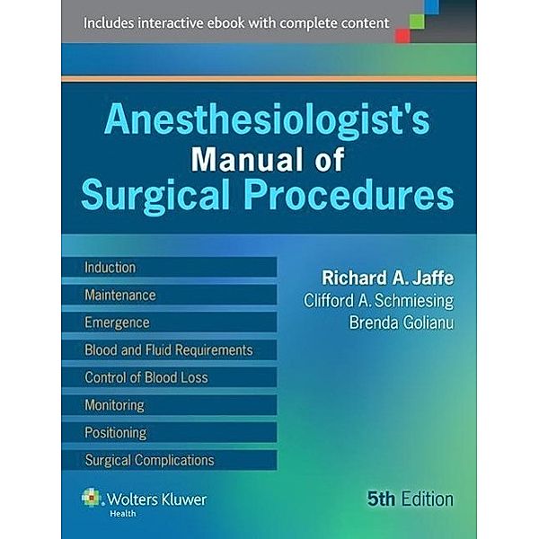 Anaesthesiologist's Manual of Surgical Procedures