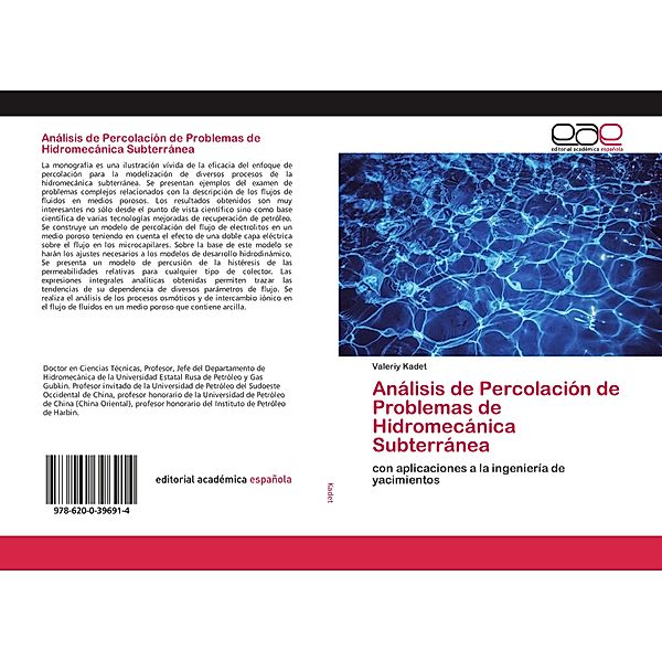 Análisis de Percolación de Problemas de Hidromecánica Subterránea, Valeriy Kadet