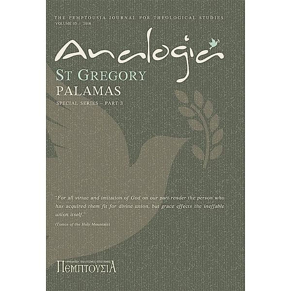 Analogia / The Pemptousia Journal for Theological Studies Bd.5, Archimandrite Ephraim of Vatopaidi, Constantinos Athanasopoulos, Alexandros Chouliaras, Georgi Kapriev, Antoine Lévy, Ivana Noble