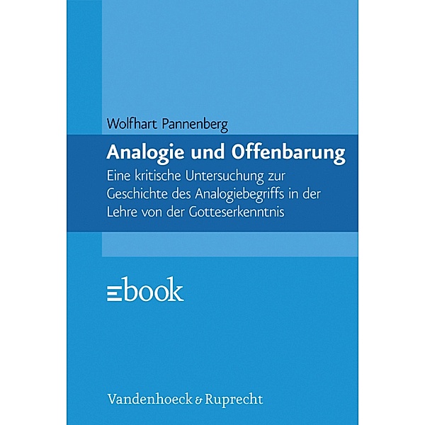 Analogie und Offenbarung, Wolfhart Pannenberg