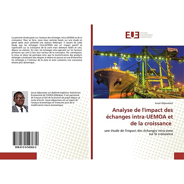 Analyse de l'impact des échanges intra-UEMOA et de la croissance, Josué Adjoumani