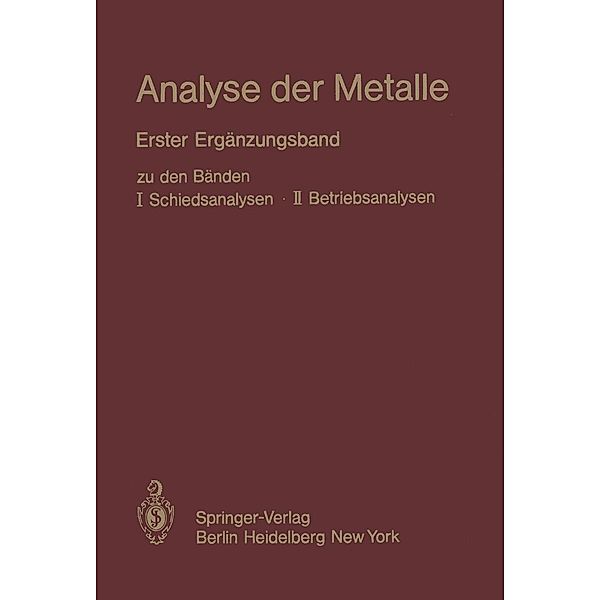 Analyse der Metalle