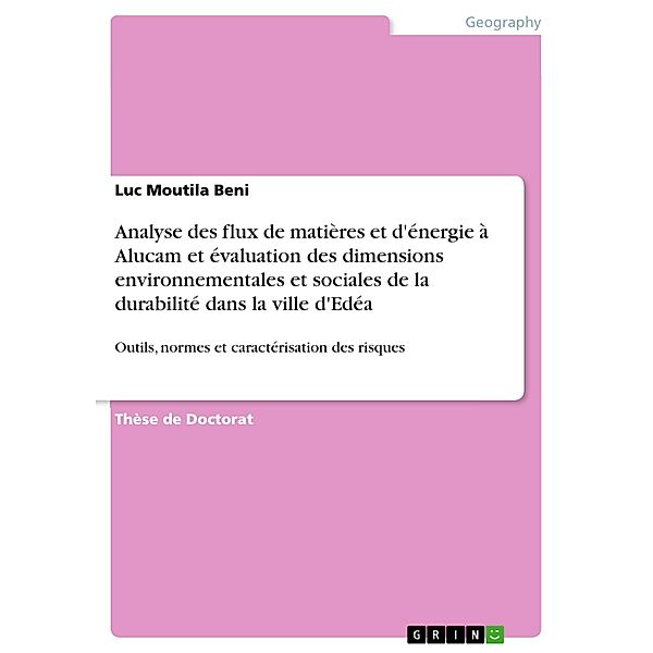 Analyse des flux de matières et d'énergie à Alucam et évaluation des dimensions environnementales et sociales de la durabilité dans la ville d'Edéa, Luc Moutila Beni