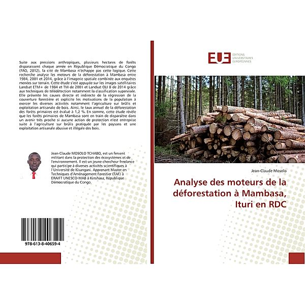 Analyse des moteurs de la déforestation à Mambasa, Ituri en RDC, Jean-Claude Mosolo