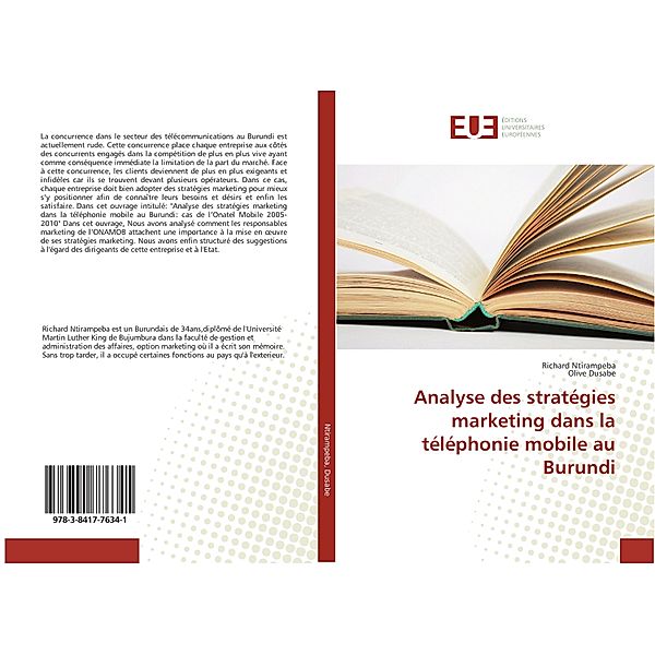 Analyse des stratégies marketing dans la téléphonie mobile au Burundi, Richard Ntirampeba, Olive Dusabe