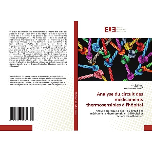 Analyse du circuit des médicaments thermosensibles à l'hôpital, Ines Chakroun, Hana Sakly, Khouloud Ben Jeddou