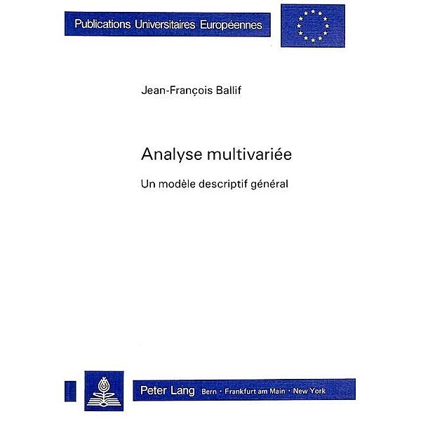 Analyse multivariée, Université de Lausanne