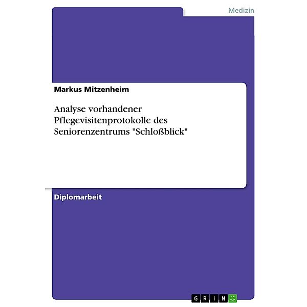 Analyse vorhandener Pflegevisitenprotokolle des Seniorenzentrums Schloßblick, Markus Mitzenheim